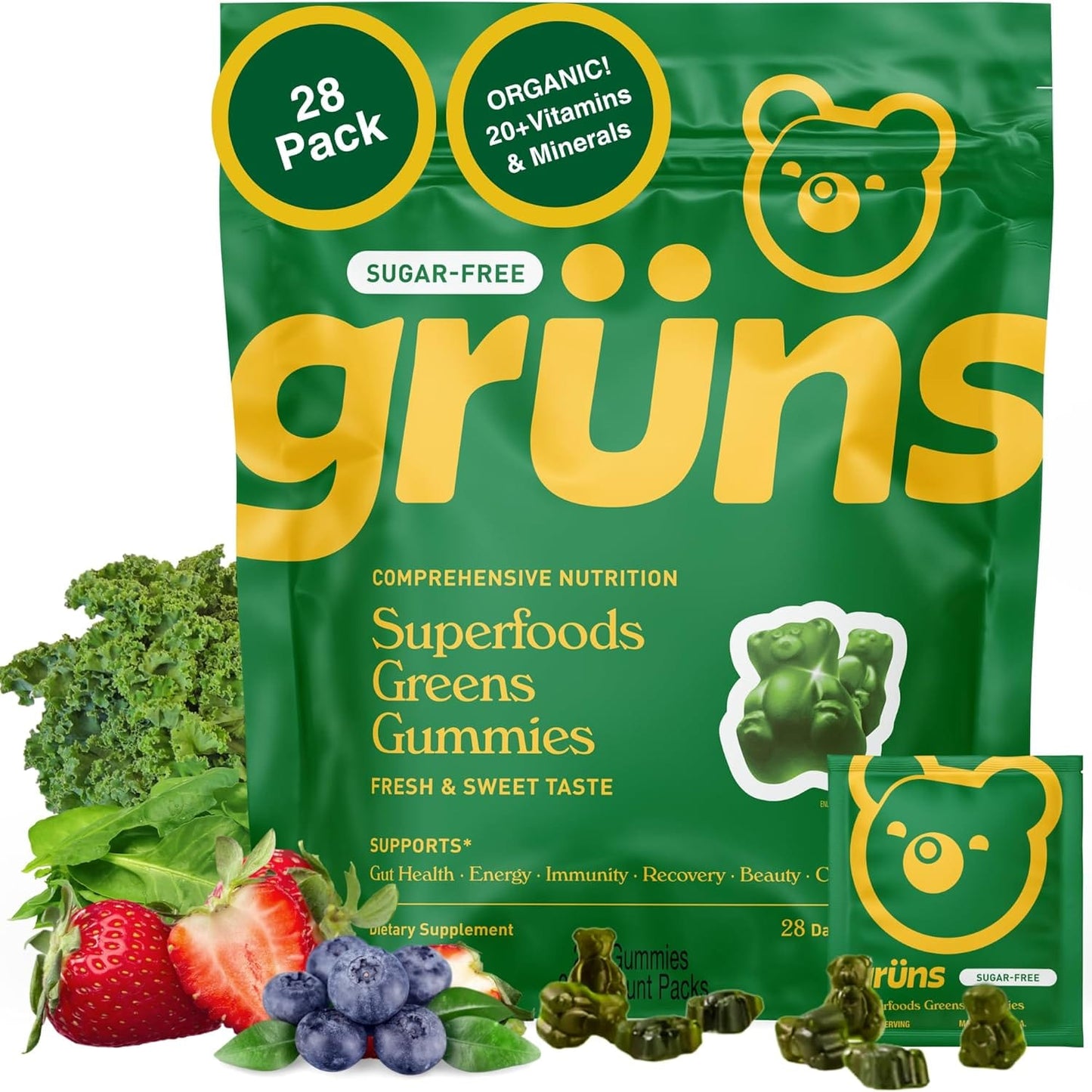 Gruns Superfood Gummies - Sugar-Free