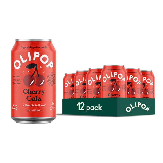 Olipop Probiotic Soda - Cherry Cola 12 Pack