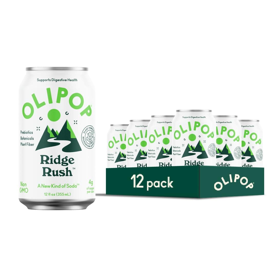Olipop Probiotic Soda - Ridge Rush 12 Pack