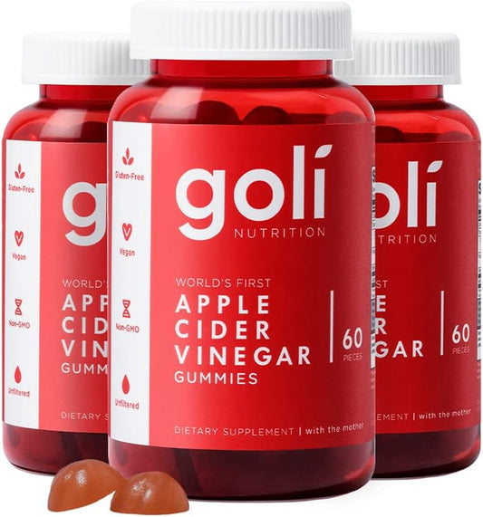 Goli Apple Cider Vinegar Gummies 3 Pack