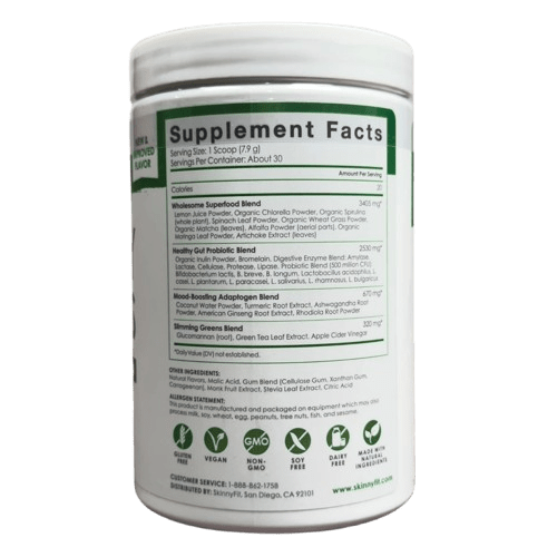 SkinnyFit Skinny Greens - Green Juice Superfood Powder